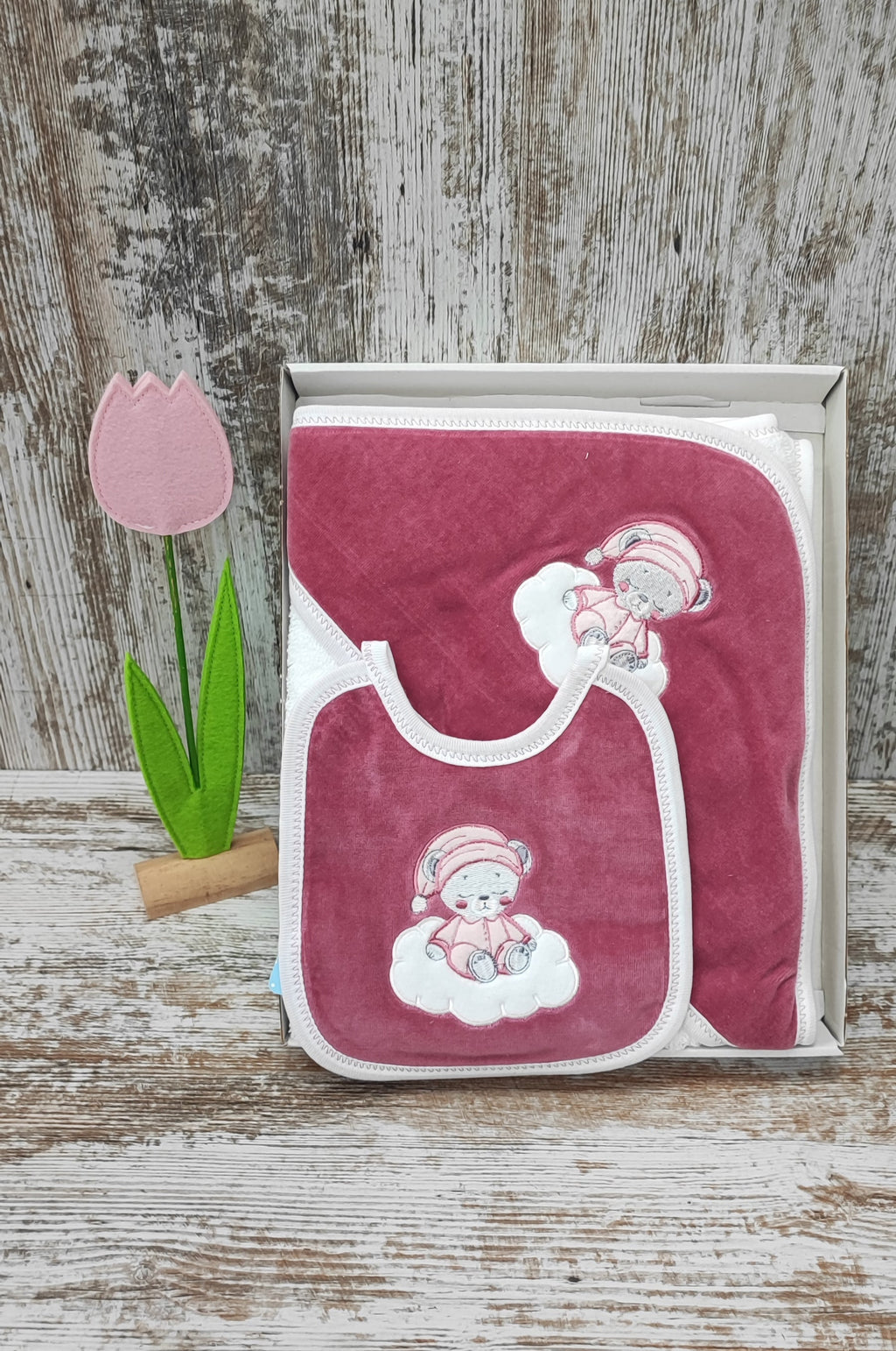 Capa de baño + babero Sueños