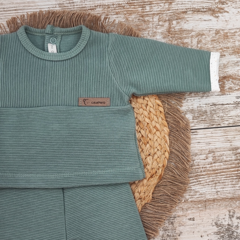 Conjunto polaina Céfiro verde